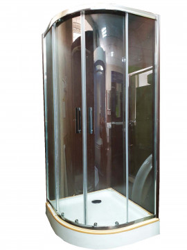 Душова кабіна Veronis KN-3-100 100х100х180 прозоре скло без піддону