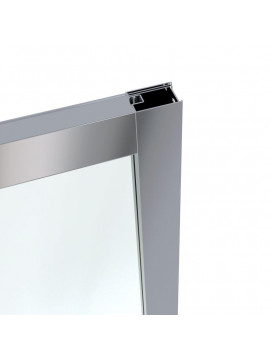 LEXO двері 120*195см трисекційні розсувні, профіль хром, прозрачне стекло 6мм