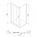 LEXO двері 120*195см трисекційні розсувні, профіль хром, прозрачне стекло 6мм