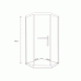 Душевая кабина 100*100 бп, проф. сатин, стекло прозр.(8мм), раздв.внутрь ASIGNATURA Tinto 49022709