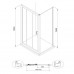 LEXO двері 90*195см трисекційні розсувні, профіль хром, прозрачне стекло 6мм