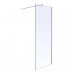Комплект Walk-In: Стінка 100*190см прозоре скло 8мм + Профіль стіновий хром 190см+Тримач стекла (D) з кріпленнями 100см