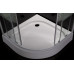 TISZA (AMUR) душова кабіна 90*90*200см, на дрібному піддоні, профіль білий, скло Frizek